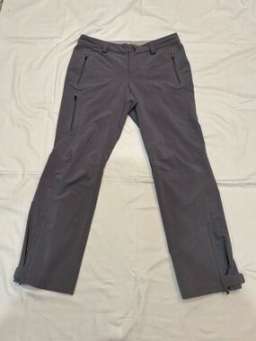 REI Petite Gray Hiking Pants RN 37249 Zip Pockets Belt Loops Athletic Size 6